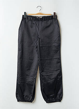 Pantalon 7/8 talie elastică mărime normală negru SCHOOL RAG femeie
