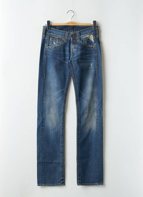 Blugi cu croială dreaptă albastru REPLAY femeie