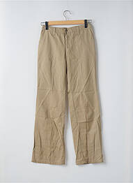 Pantalon drept țesătură poplin mărime normală bej TEDDY SMITH femeie