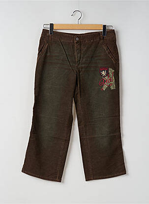 Pantalon trei sferturi maro TEDDY SMITH femeie