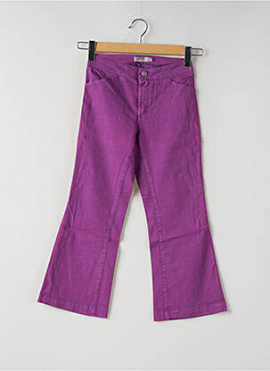 Pantalon trei sferturi croială dreaptă mărime normală violet TEDDY SMITH femeie