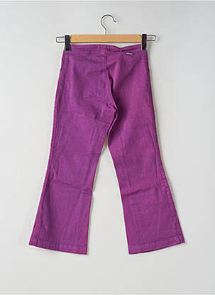 Pantalon trei sferturi croială dreaptă mărime normală violet TEDDY SMITH femeie