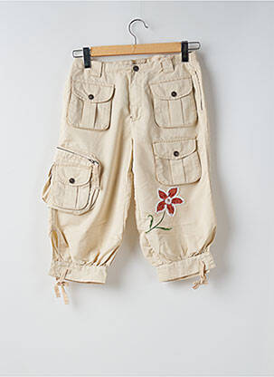 Pantalon trei sferturi bej TEDDY SMITH femeie