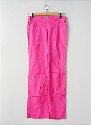 Pantalon evazat roz TIM BARGEOT femeie