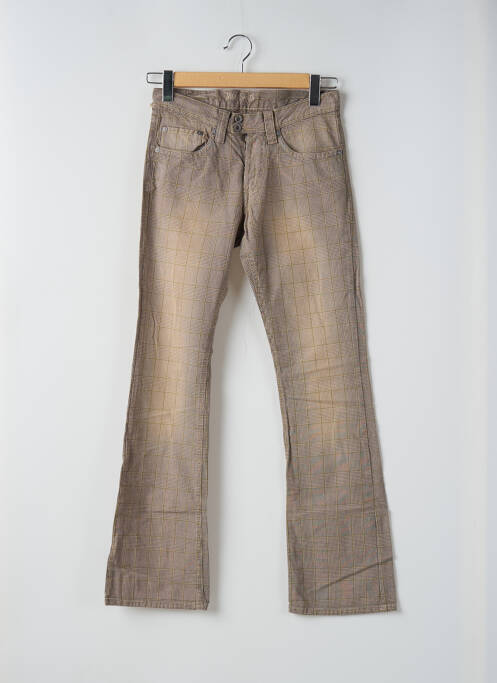 Pantalon evazat mărime normală mărime normală bej TEDDY SMITH femme