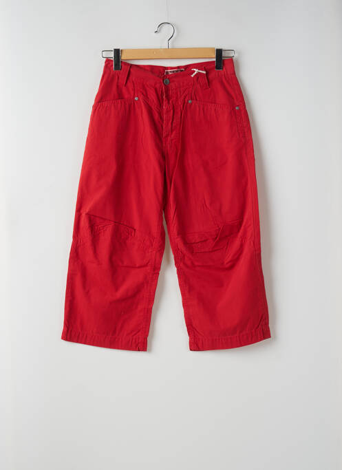 Pantalon trei sferturi roșu TEDDY SMITH femeie