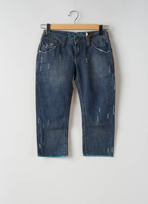 Pantalon trei sferturi albastru TEDDY SMITH femeie