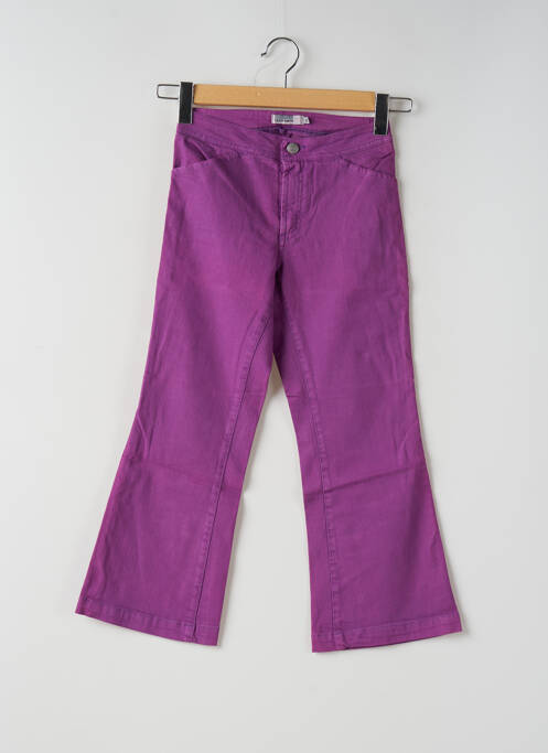Pantalon trei sferturi croială dreaptă mărime normală violet TEDDY SMITH femme