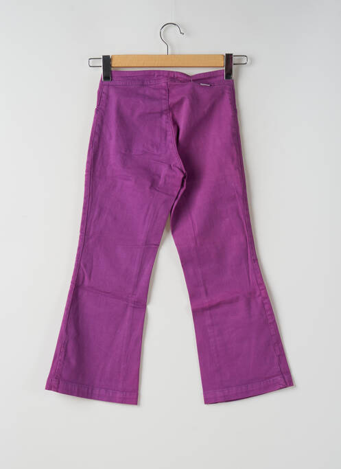 Pantalon trei sferturi croială dreaptă mărime normală violet TEDDY SMITH femme