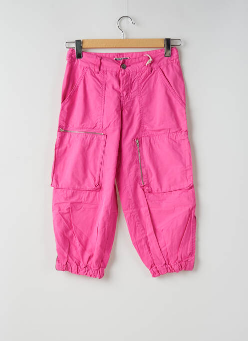 Pantalon trei sferturi roz TEDDY SMITH femeie