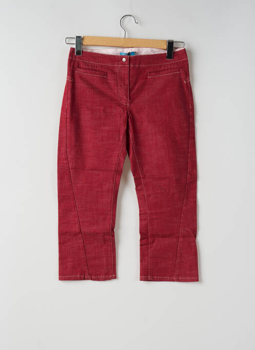 Pantalon trei sferturi roșu TEDDY SMITH femeie