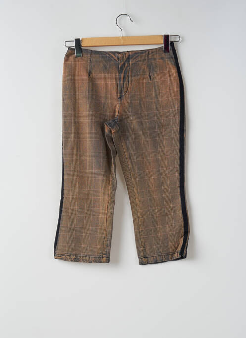 Pantalon trei sferturi maro SCHOOL RAG femeie