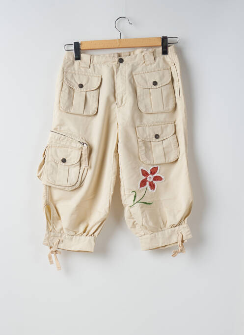 Pantalon trei sferturi bej TEDDY SMITH femeie