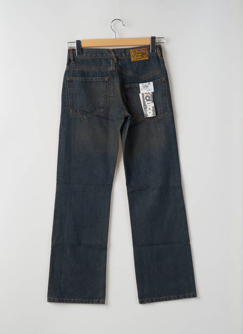 Blugi cu croială dreaptă albastru BRAND femeie