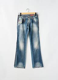 Blugi cu croială evazată efect uzat decolorat talie joasă albastru MISS SIXTY femeie