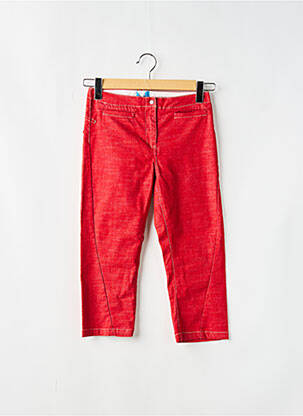 Pantalon trei sferturi roșu TEDDY SMITH fată