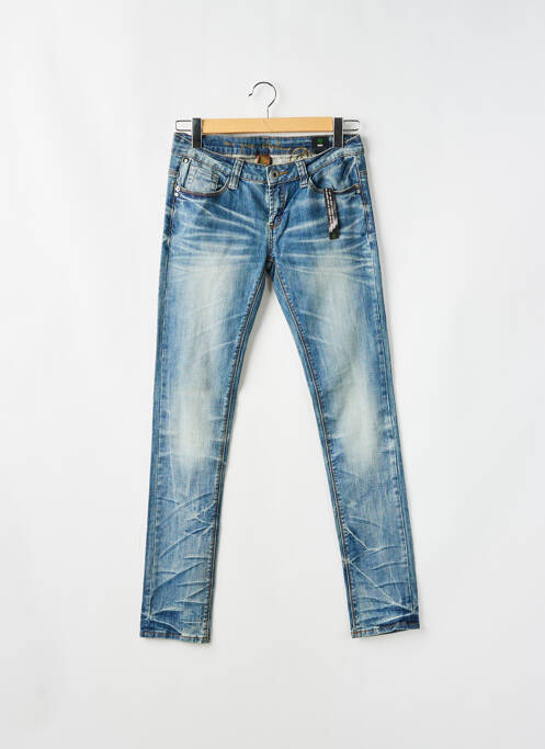 Blugi cu croială slim albastru ONE GREEN ELEPHANT femeie