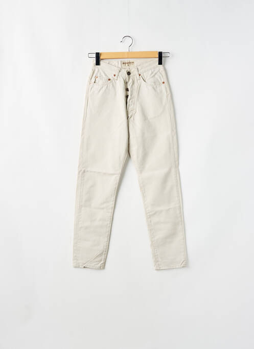 Pantalon drept talie înaltă talie înaltă bej REDWOOD femme