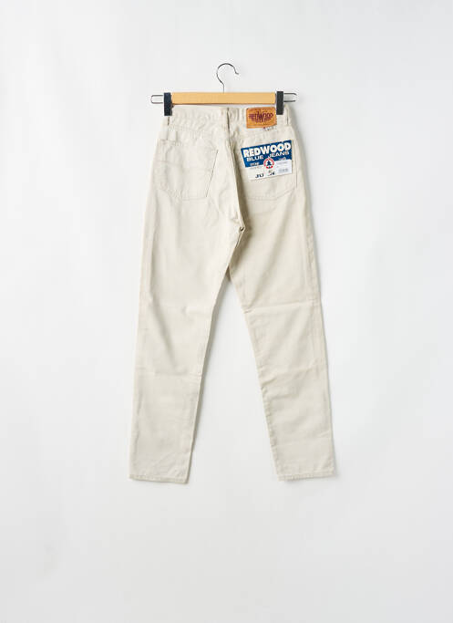 Pantalon drept talie înaltă talie înaltă bej REDWOOD femme