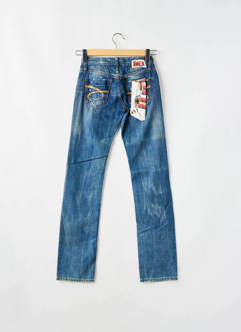 Blugi cu croială dreaptă albastru TAKE TWO femeie