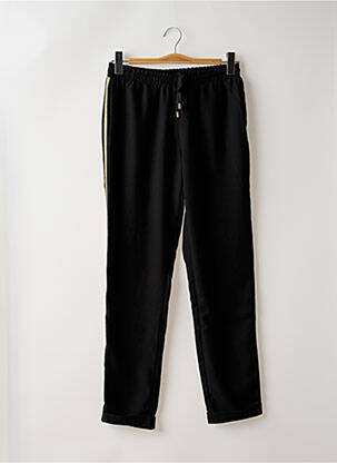 Pantalon drept țesătură crep mărime normală negru LA FEE MARABOUTEE femeie