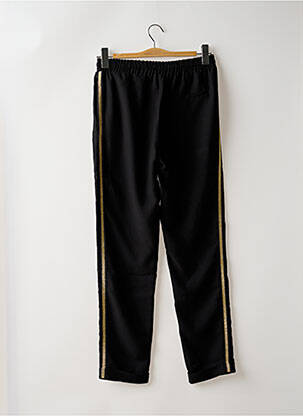 Pantalon drept talie elastică mărime normală negru LA FEE MARABOUTEE femeie