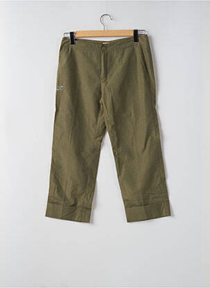 Pantalon trei sferturi croială dreaptă mărime normală verde BE YOU K femeie