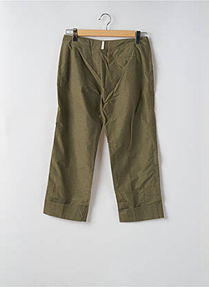 Pantalon trei sferturi croială dreaptă mărime normală verde BE YOU K femeie