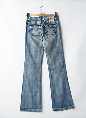 Blugi bootcut buzunare albastru SCHOOL RAG femeie