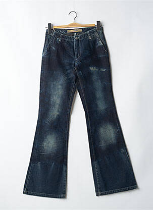 Blugi bootcut buzunare albastru SCHOOL RAG femeie