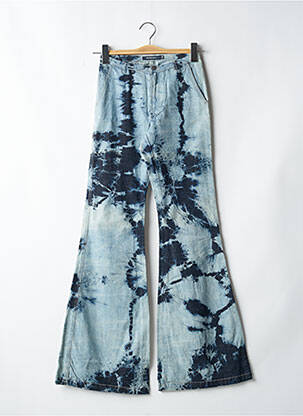 Blugi bootcut buzunare albastru SCHOOL RAG femeie