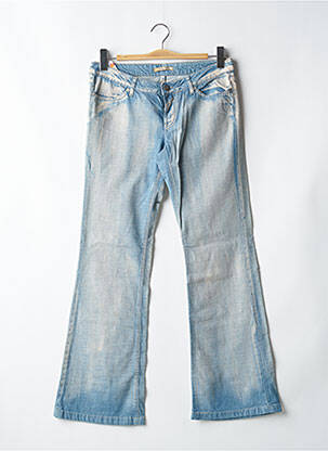Blugi bootcut buzunare albastru SCHOOL RAG femeie