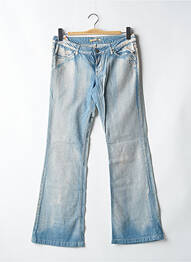 Blugi bootcut buzunare albastru SCHOOL RAG femeie