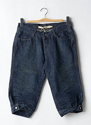 Pantalon trei sferturi talie elastică albastru SCHOOL RAG femeie