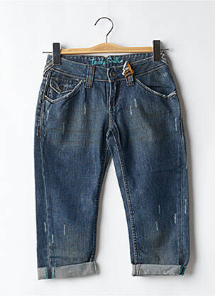 Pantalon trei sferturi albastru TEDDY SMITH femeie