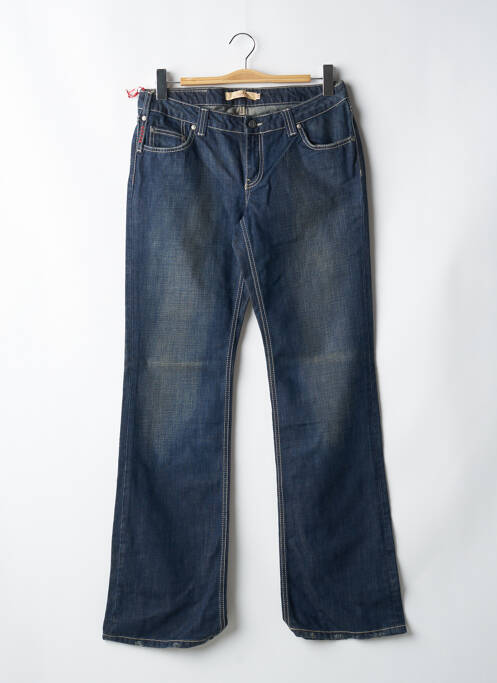 Blugi cu croială dreaptă buzunare albastru SCHOOL RAG femme