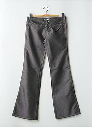 Blugi bootcut țesătură brută talie joasă gri REDWOOD femeie