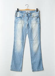 Blugi bootcut buzunare talie joasă albastru SCHOOL RAG femme