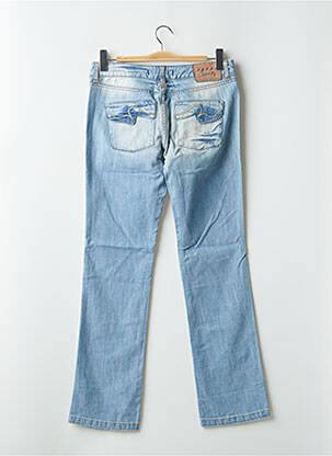 Blugi bootcut buzunare talie joasă albastru SCHOOL RAG femeie