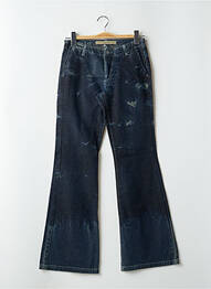 Blugi bootcut buzunare talie joasă albastru SCHOOL RAG femme
