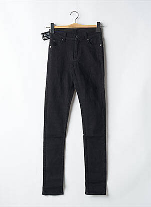 Pantalon slim țesătură poplin mărime normală negru CHEAP MONDAY femeie