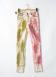 Blugi cu croială slim elasticitate mărime normală verde CHEAP MONDAY femeie
