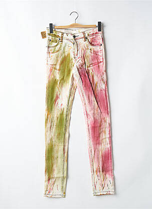 Blugi cu croială slim verde CHEAP MONDAY femeie