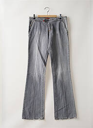 Blugi bootcut închidere cu fermoar sub clapetă cu scai talie joasă gri CIMARRON femeie