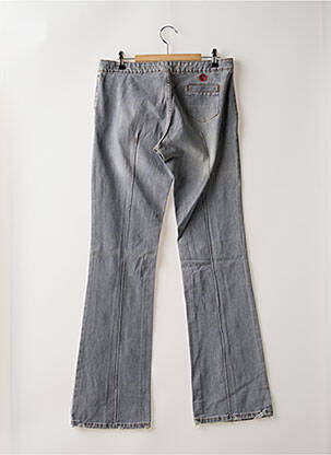 Blugi bootcut închidere cu fermoar sub clapetă cu scai talie joasă gri CIMARRON femeie