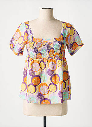 Top portocaliu ONLY femeie