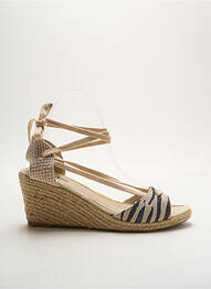 Espadrile toc de 4 la 6 cm bej LES P'TITES BOMBES femme