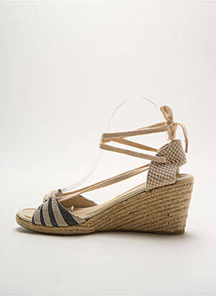 Espadrile toc de 4 la 6 cm bej LES P'TITES BOMBES femeie