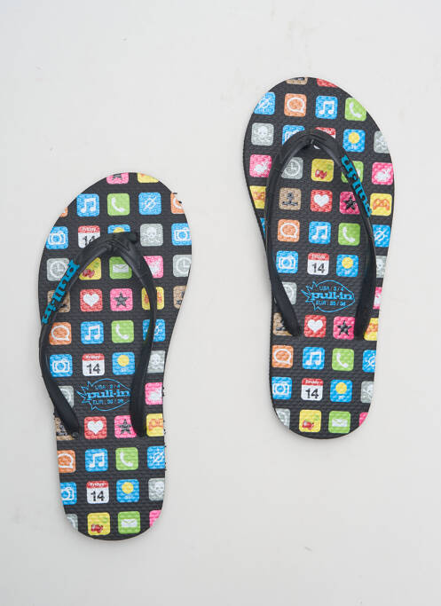 Șlapi negru PULL IN femeie