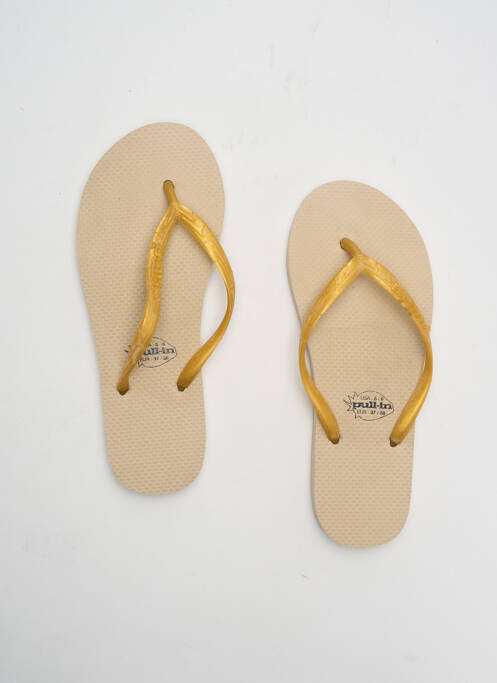 Șlapi auriu PULL IN femeie